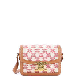 Celine Medium Triomphe Shoulder Bag Triomphe Canvas